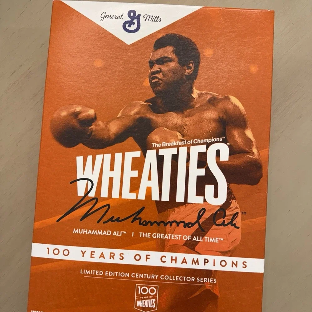 SEALED 2021 Wheaties Muhammad Ali Cereal Box COLLECTORS LIMITED EDITION 100years